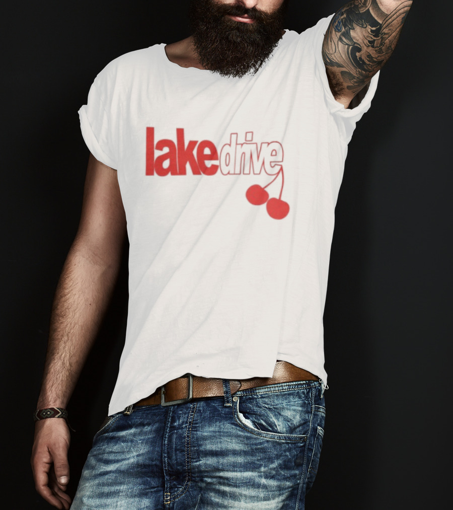 Lake Drive Cherry Ringer Retro Style Vibes T-Shirt