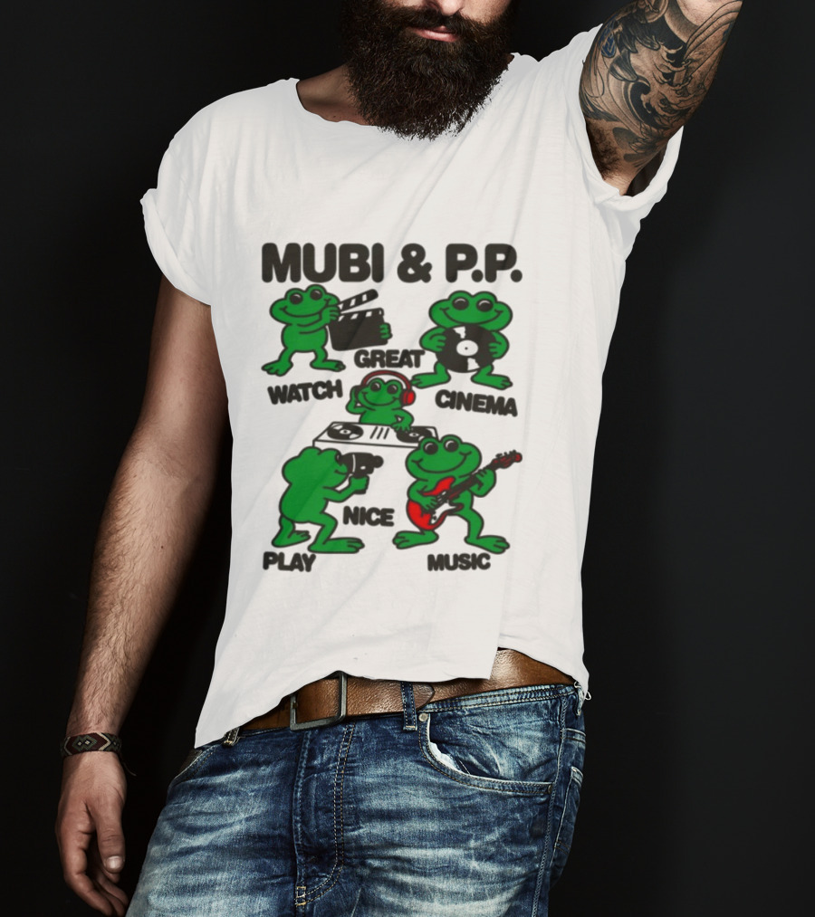 Mubi & P.P. Great Cinema Play Nice Music T-Shirt