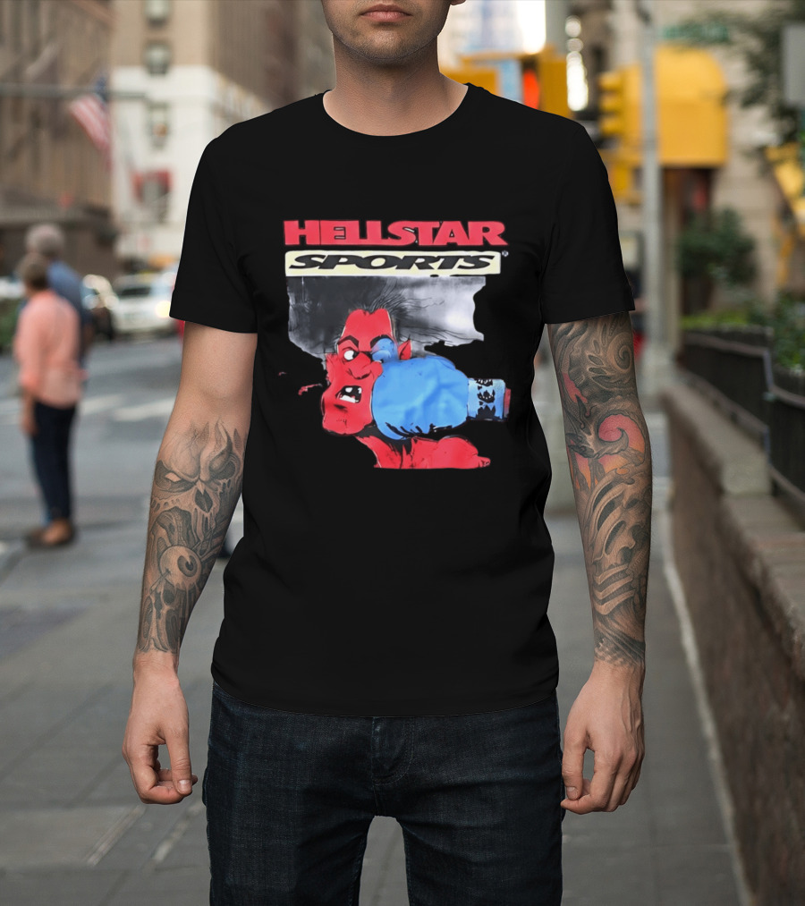 Hellstar Sports Boxing Comic Urban Streetwear T-Shirt