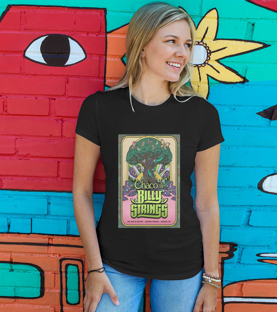 Chaco Billy Strings Bethel NY July 31st August 1st Bethel Woods Summer Concert T-Shirt
