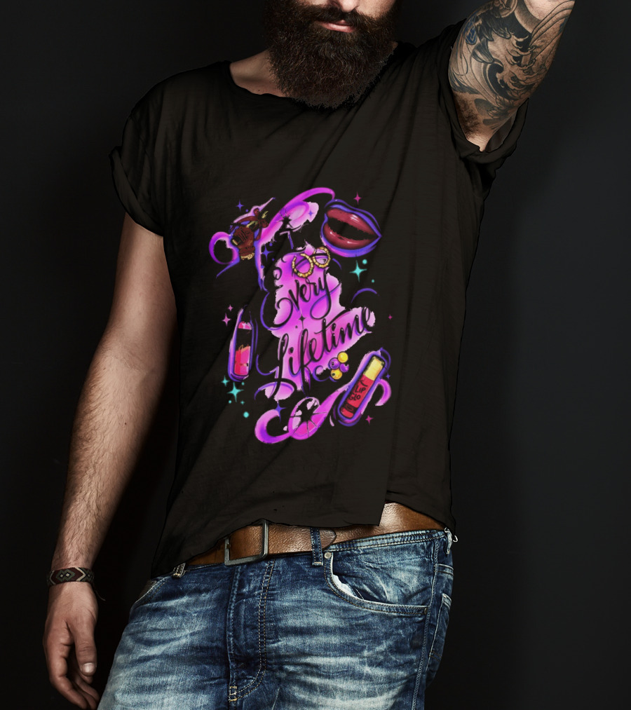 In Every Lifetime Hustle Lip Glo Airbrush T-Shirt