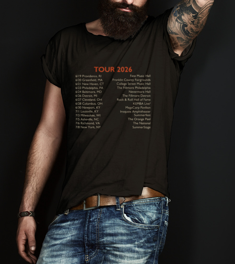 Spoon Lucifer On The Sofa 2026 Tour Dates And Venues List T-Shirt