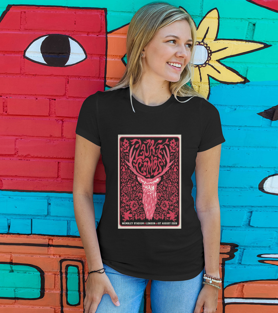 Luke Combs Wembley Stadium London 1st August 2026 Floral Antler T-Shirt
