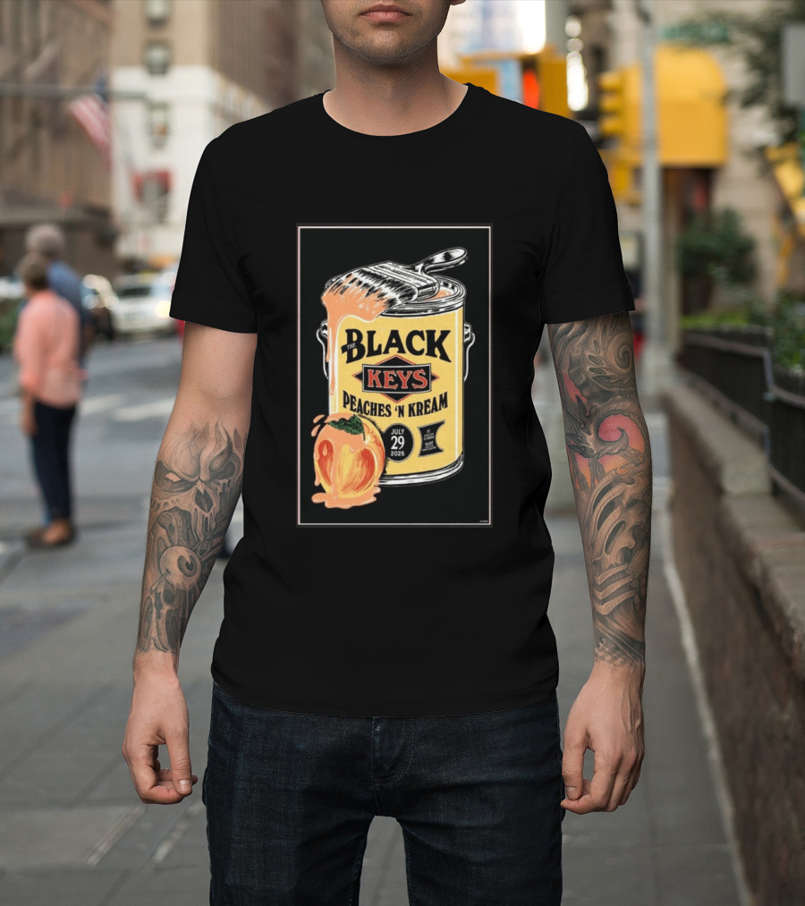The Black Keys Peaches 'N Kream July 29 2026 St. Augustine Florida T-Shirt