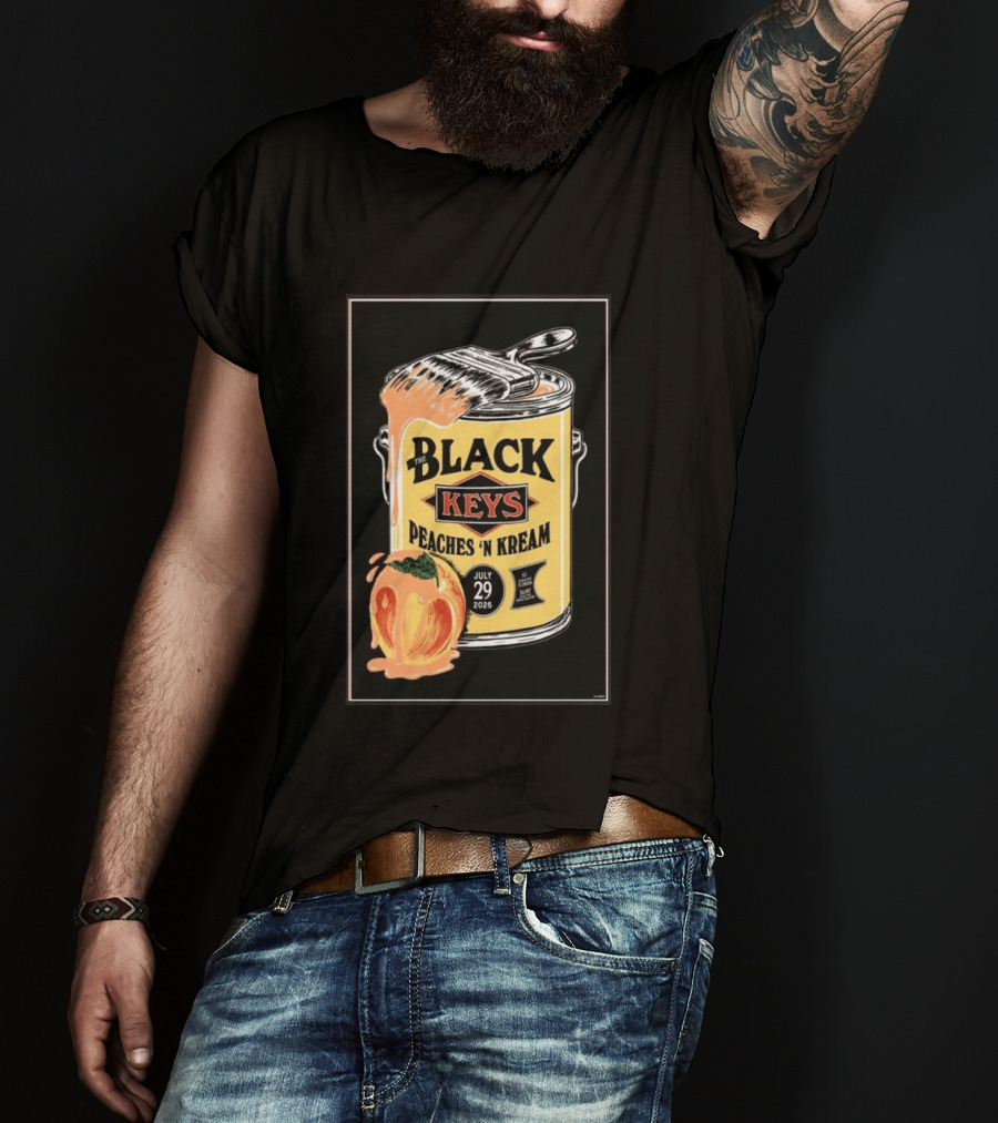 The Black Keys Peaches 'N Kream July 29 2026 St. Augustine Florida T-Shirt