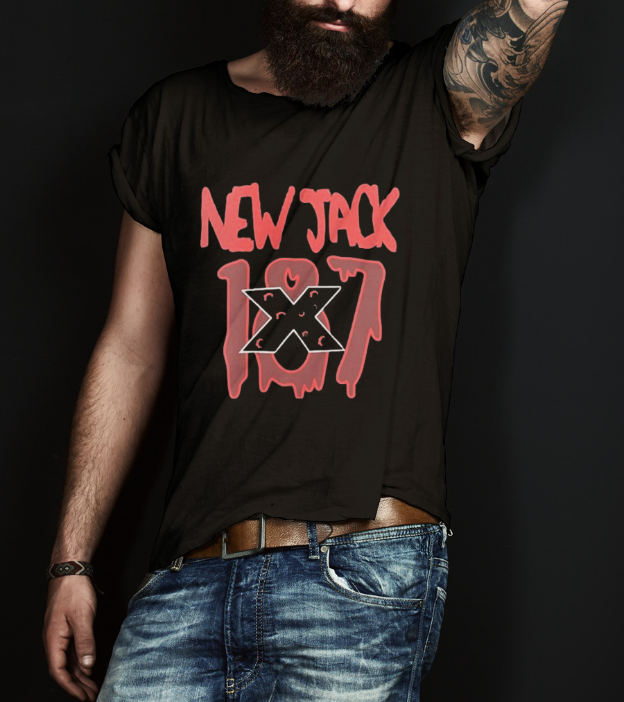 New Jack 187 X Graphic Red Drip T-Shirt