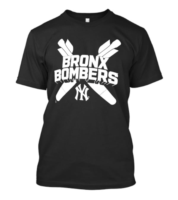 New York Yankees Bronx Bombers NY Logo With Baseball Bats T-Shirt