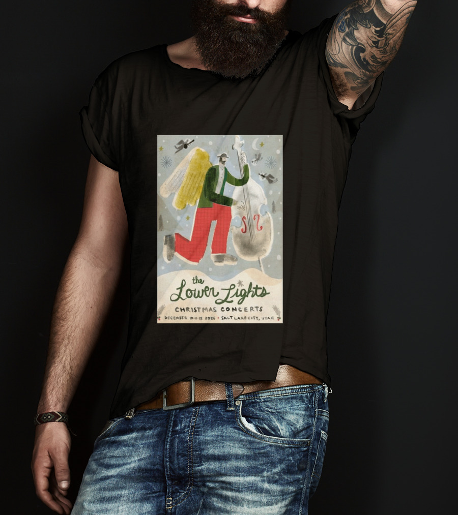 The Lower Lights Christmas Concerts December 10 11 12 2026 Salt Lake City Utah Angel T-Shirt