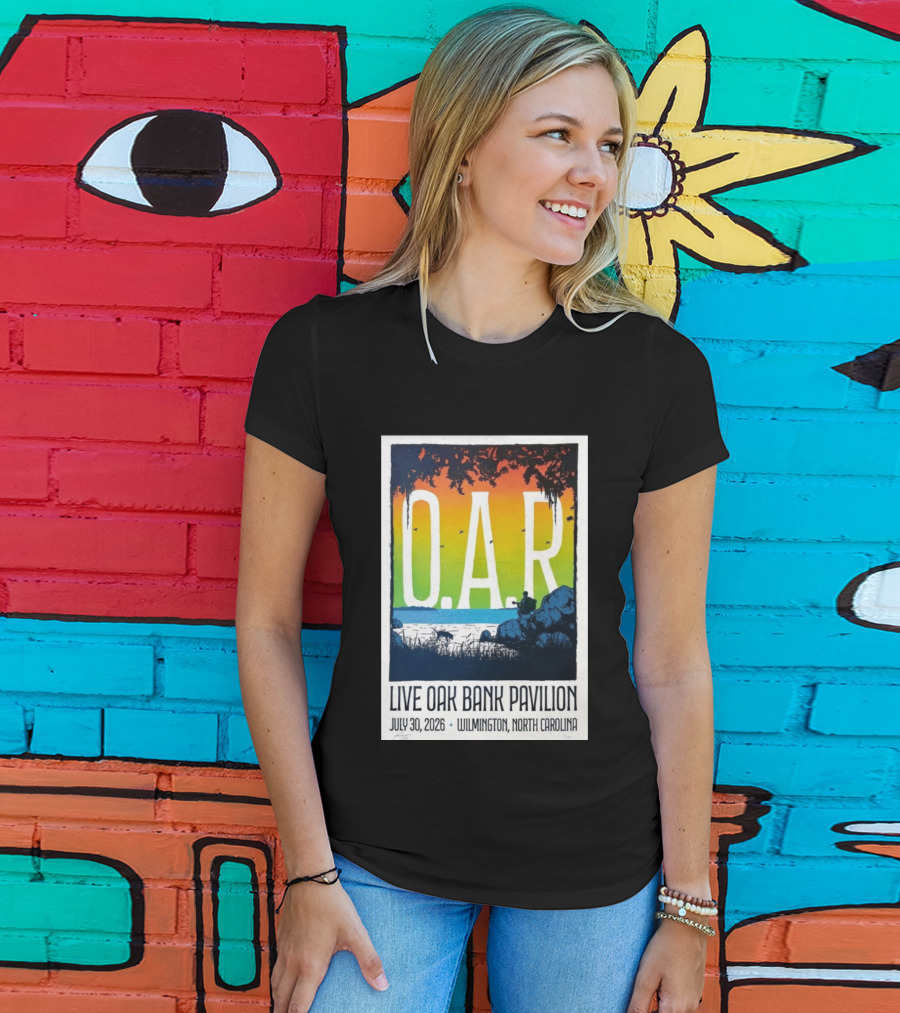 O.A.R. Live Oak Bank Pavilion July 30 2026 Wilmington North Carolina T-Shirt