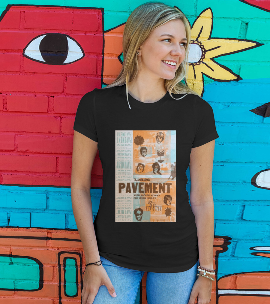 Pavement With Soccer Mommy Ryman Auditorium Nashville July 28 2026 T-Shirt