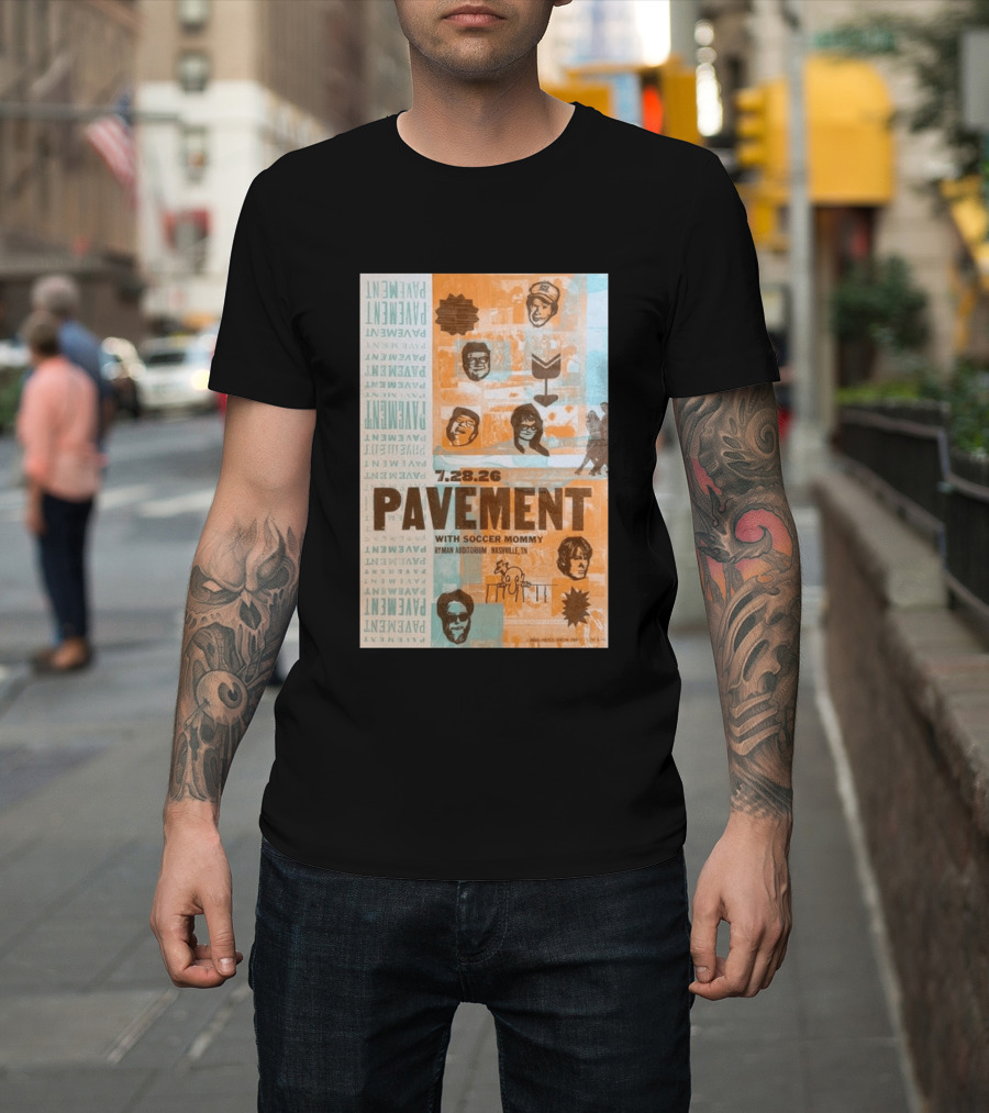 Pavement With Soccer Mommy Ryman Auditorium Nashville July 28 2026 T-Shirt