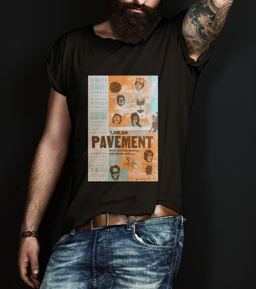 Pavement With Soccer Mommy Ryman Auditorium Nashville July 28 2026 T-Shirt