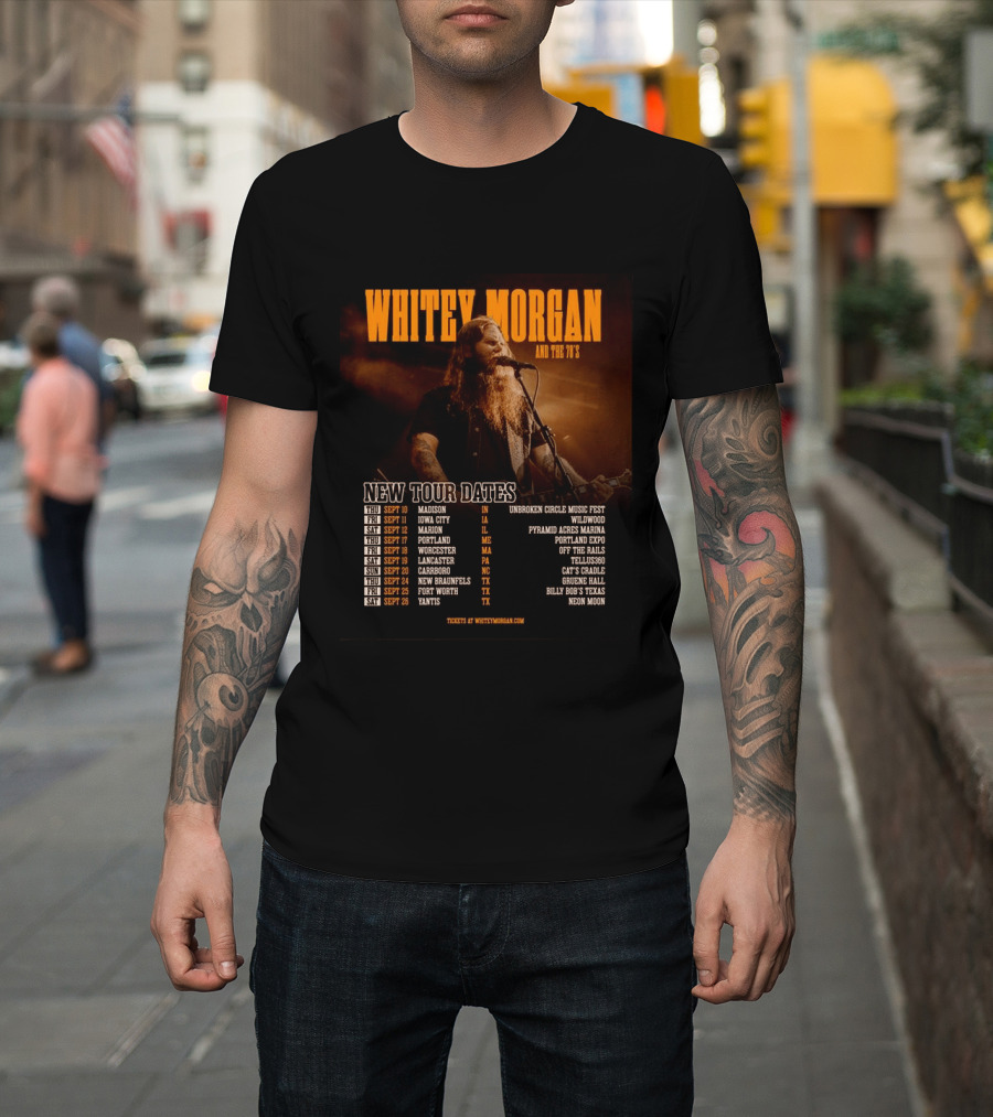 Whitey Morgan And The 78's New Tour Dates 2026 Concert Schedule T-Shirt