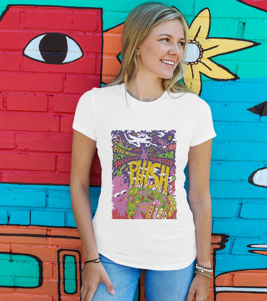 Phish Five Nights At The Garden New York July 2023 Concert T-Shirt
