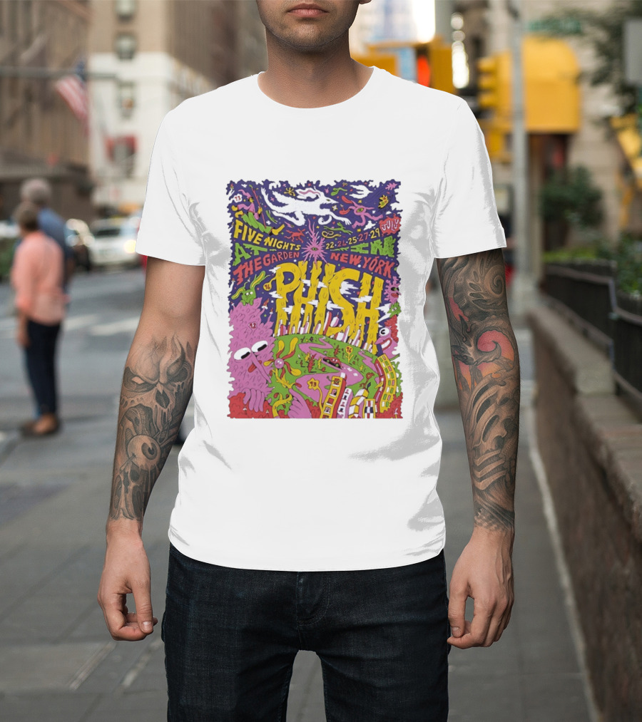 Phish Five Nights At The Garden New York July 2023 Concert T-Shirt