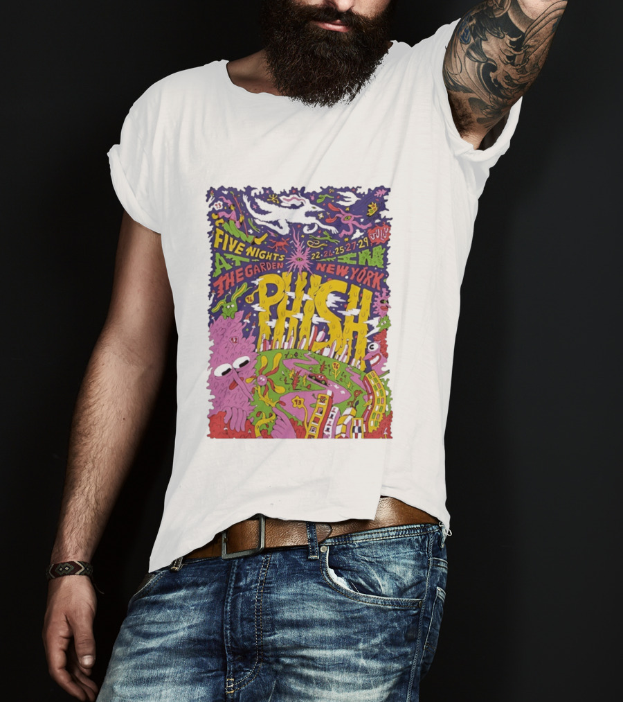 Phish Five Nights At The Garden New York July 2023 Concert T-Shirt
