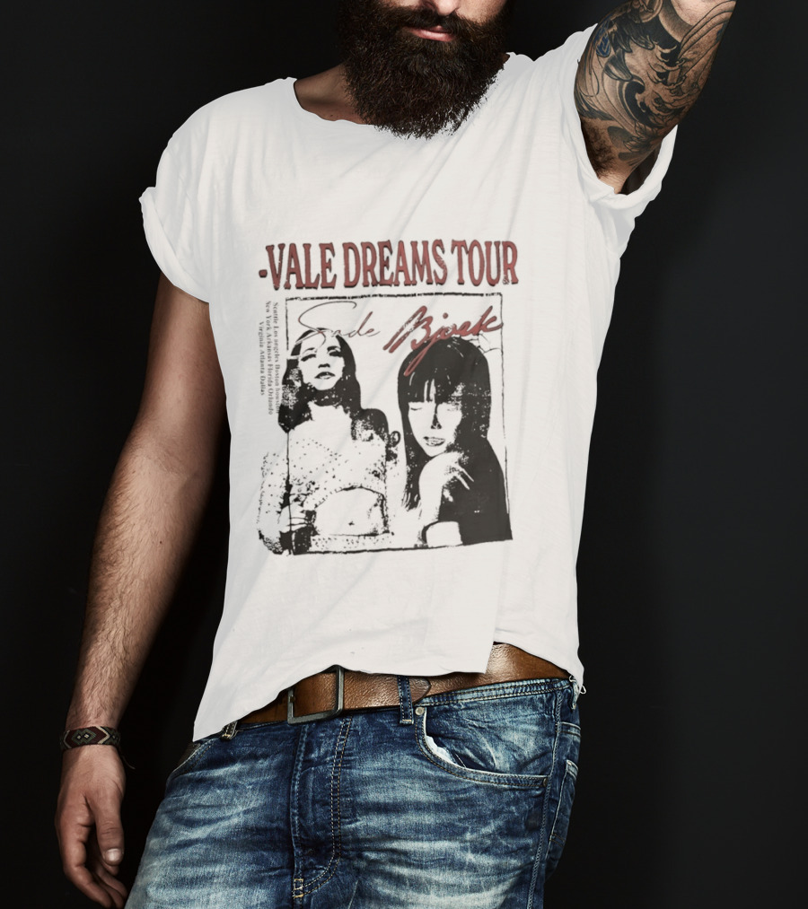 Vale Dreams Tour Sade Bjork 90s T-Shirt