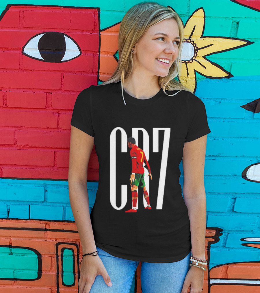 CR7 Cristiano Ronaldo Portugal National Team Iconic Number 7 Soccer Legend T-Shirt