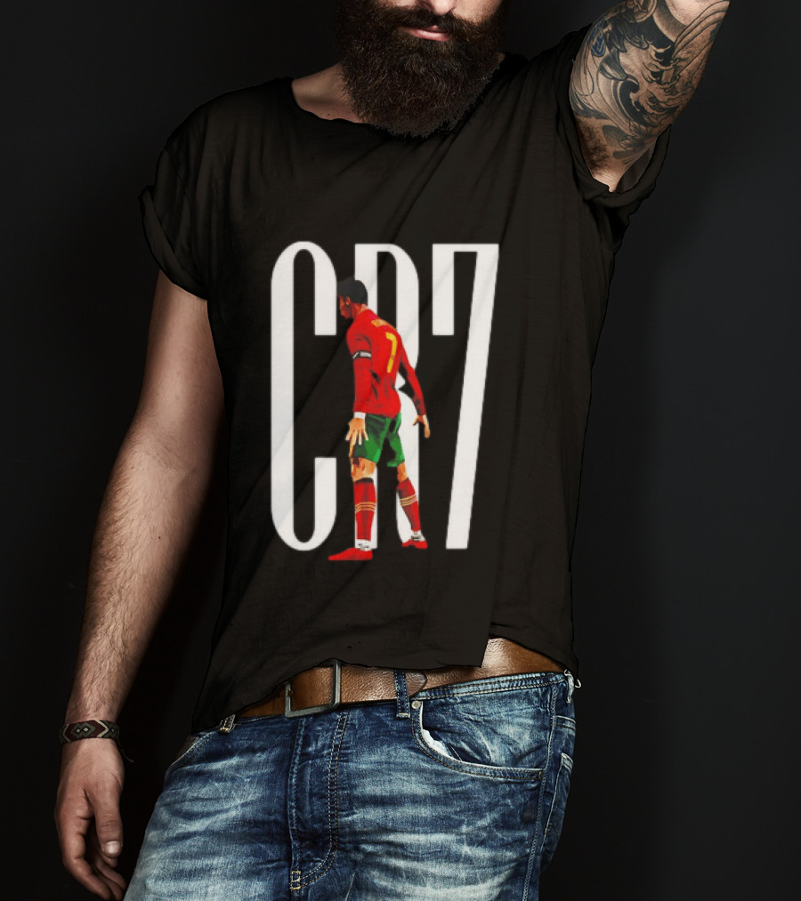 CR7 Cristiano Ronaldo Portugal National Team Iconic Number 7 Soccer Legend T-Shirt