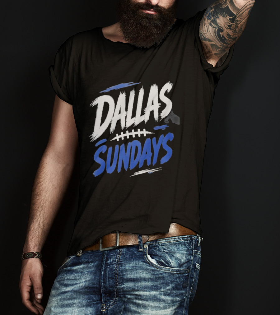 Dallas Sundays Football Brushstroke T-Shirt