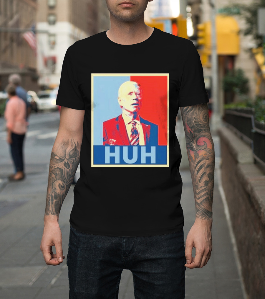 Huh Joe Biden Red Blue T-Shirt