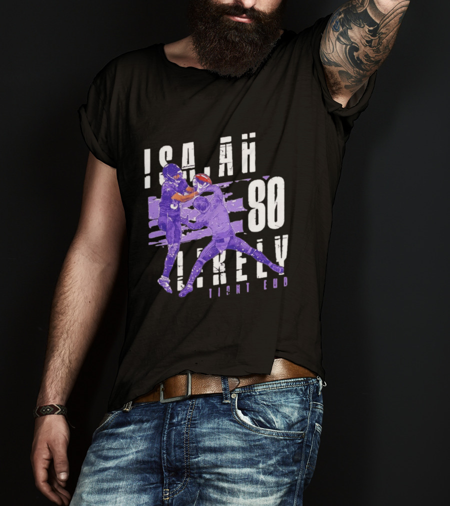 Baltimore Ravens Isaiah Likely 80 Tight End Football Player T-Shirt