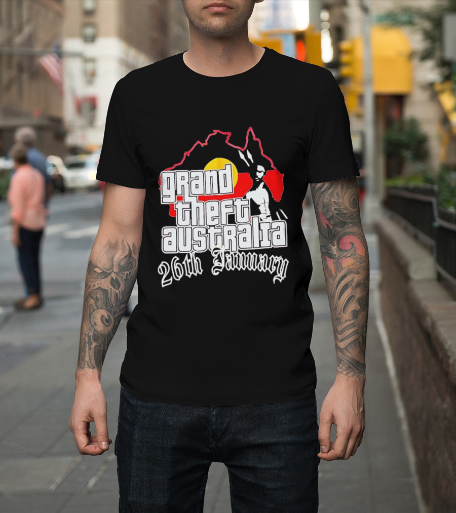 Grand Theft Australia 26th January Map Australian T-Shirt