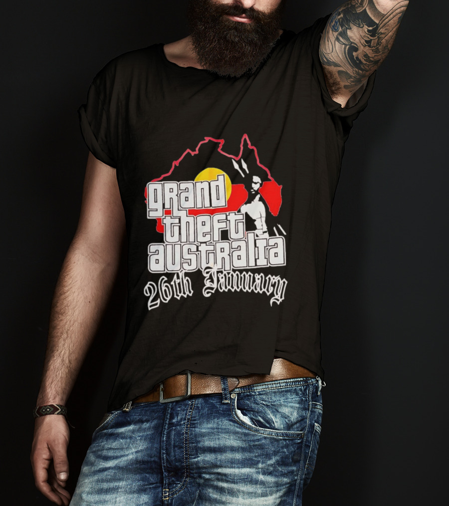 Grand Theft Australia 26th January Map Australian T-Shirt