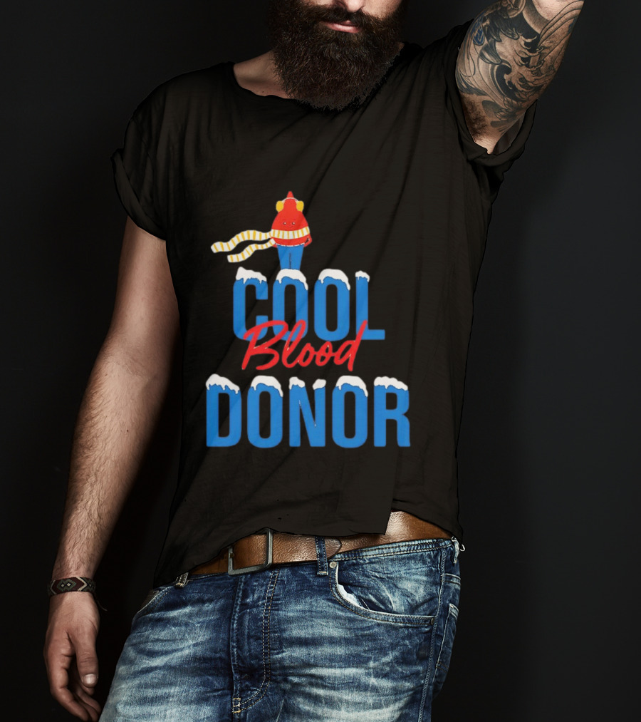 Cool Blood Donor Winter T-Shirt