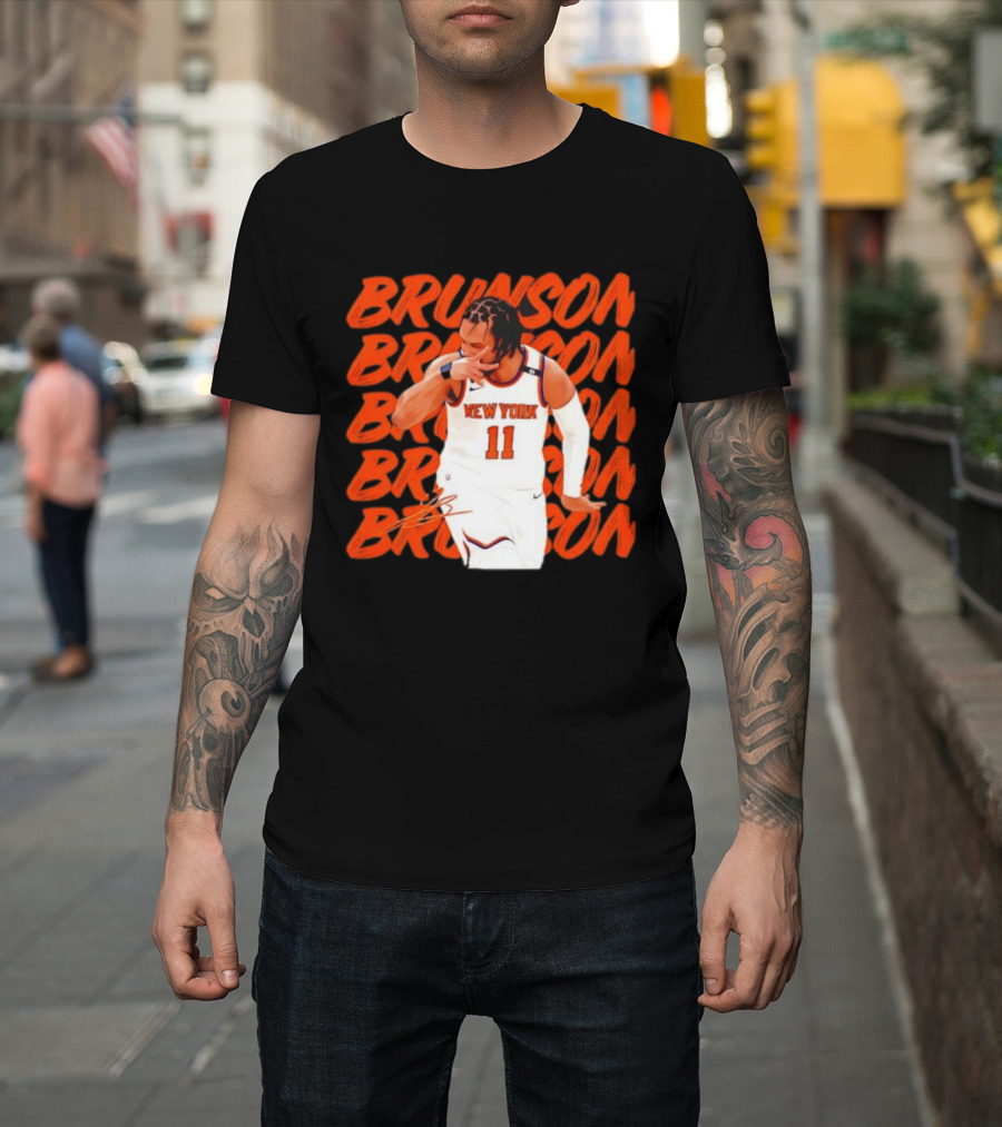 Brunson 11 New York Knicks Basketball Player T-Shirt