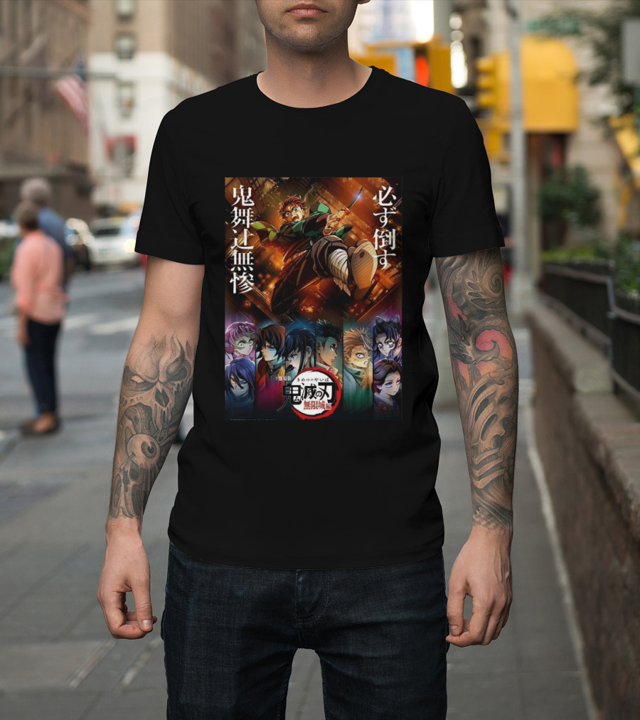 Infinity Castle Arc Kimetsu No Yaiba Demon Slayer Film Trilogy Characters T-Shirt