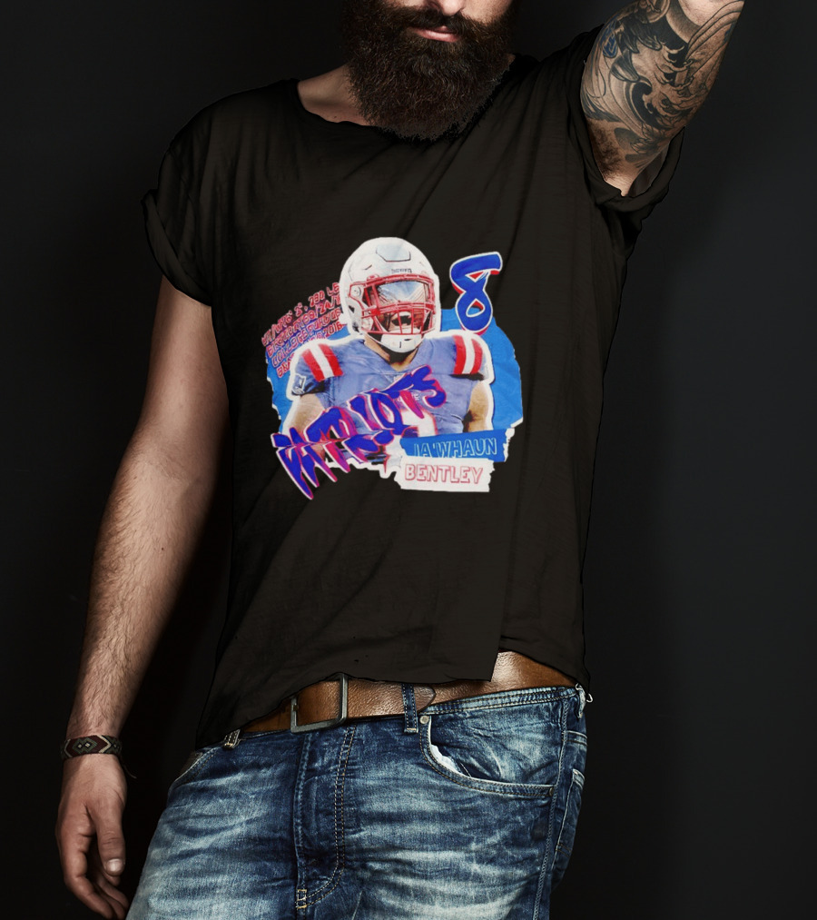 Patriots Ja'whaun Bentley New England 8 Football Superstars T-Shirt