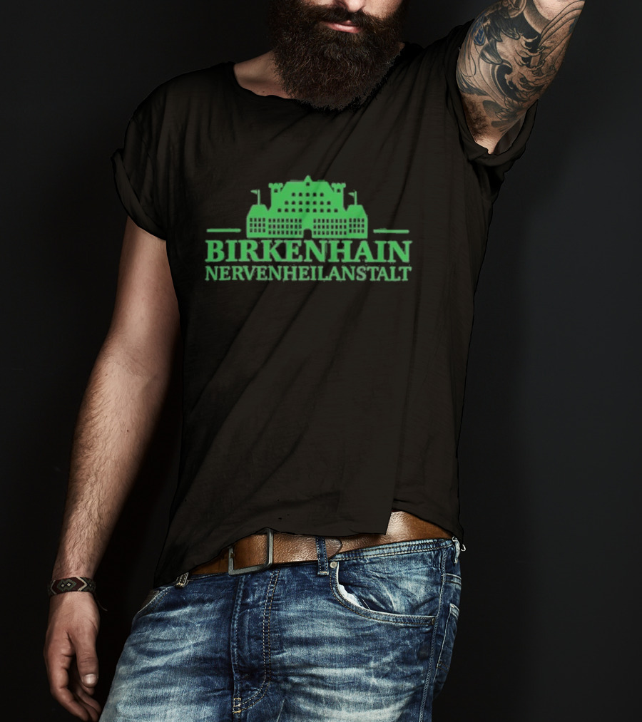 Kiz Birkenhain Nervenheilanstalt Building Icon Green T-Shirt