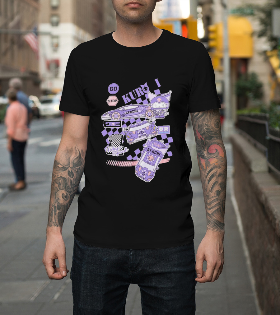 Kuromi Tokyo Speed Racing Number 07 Go Stop T-Shirt