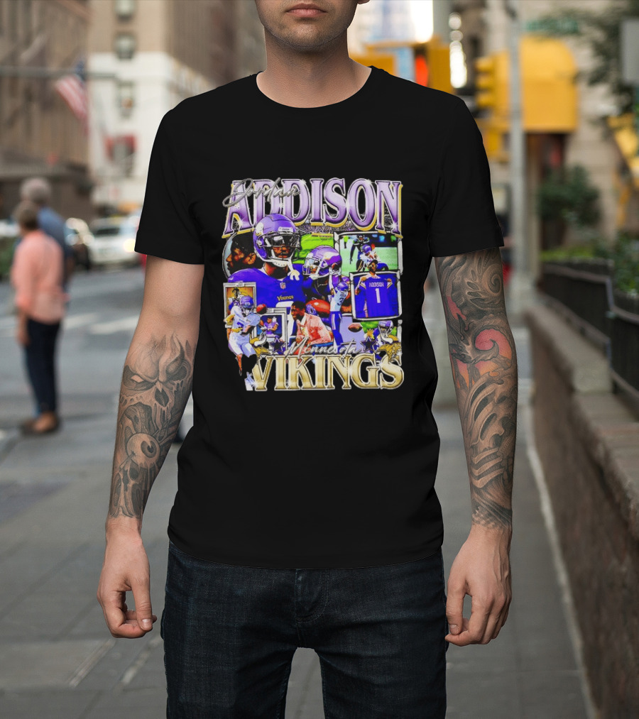 Jordan Addison Minnesota Vikings Stars And Highlights T-Shirt