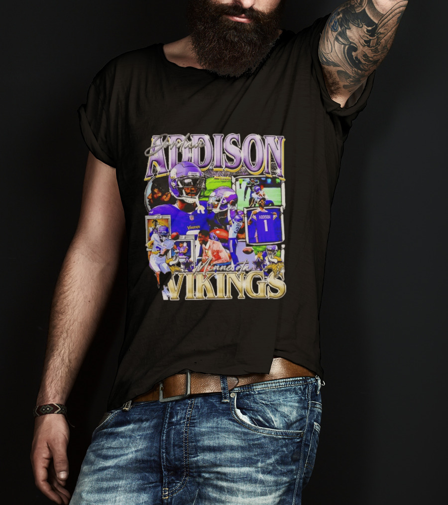 Jordan Addison Minnesota Vikings Stars And Highlights T-Shirt