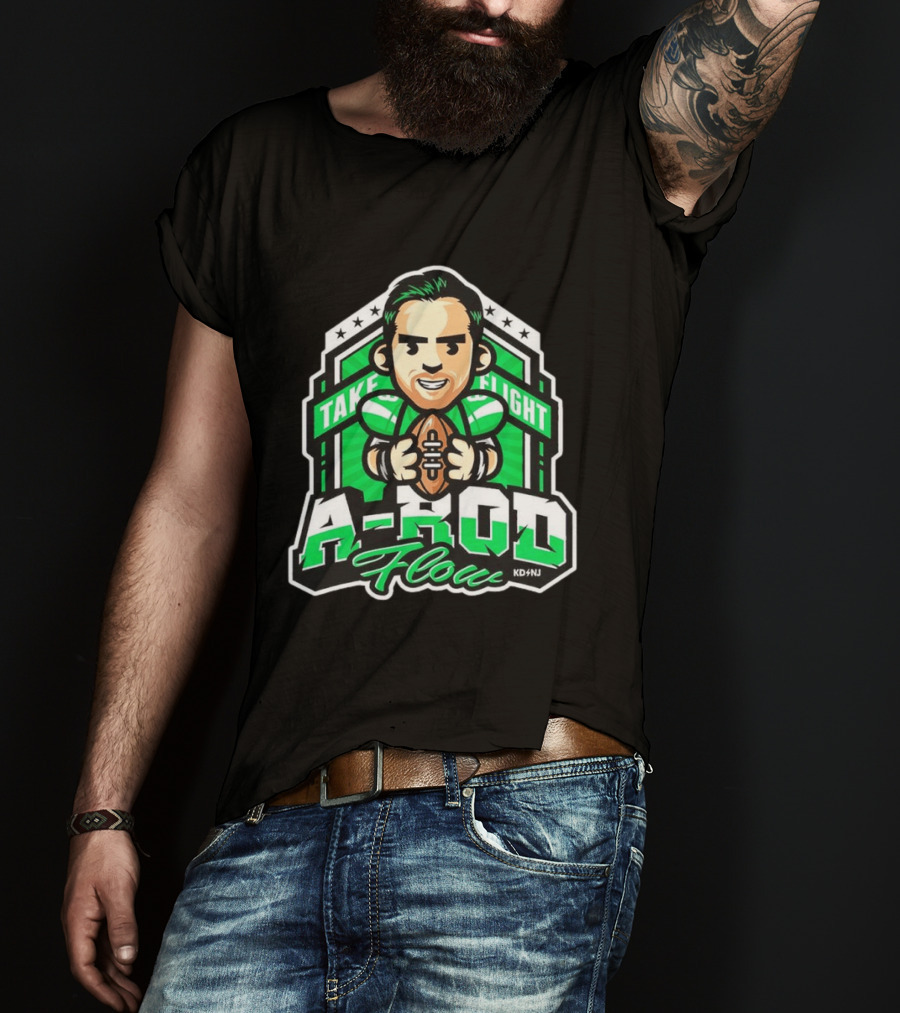 New York Jets Aaron Rodgers Take Flight A Rod Flow T-Shirt