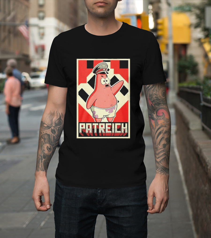 Sponge Patrick Hitler Star T-Shirt