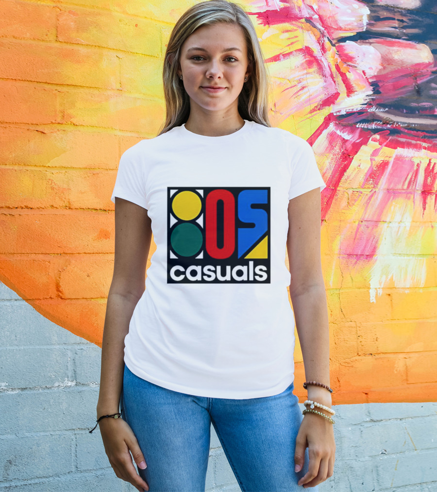 80s Casuals Retro Style Colorful Geometric Icon Collection T-Shirt