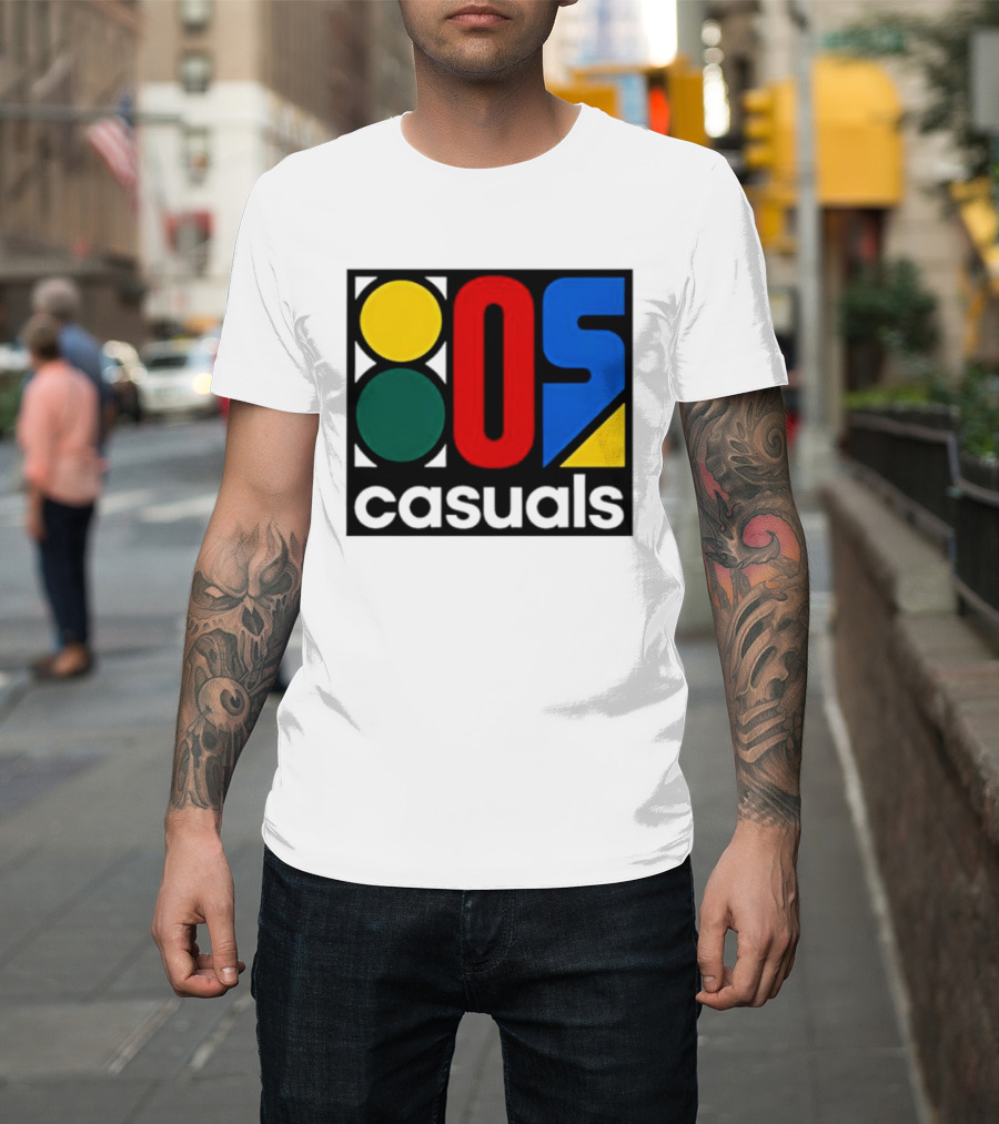 80s Casuals Retro Style Colorful Geometric Icon Collection T-Shirt