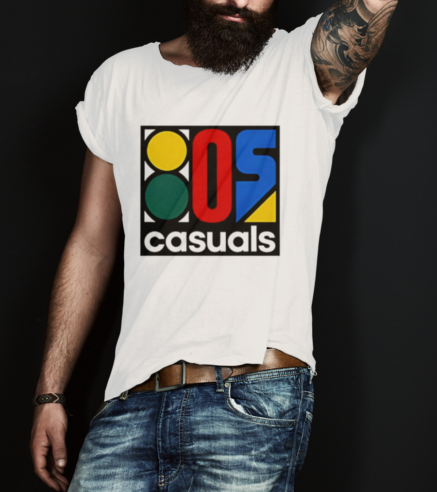 80s Casuals Retro Style Colorful Geometric Icon Collection T-Shirt