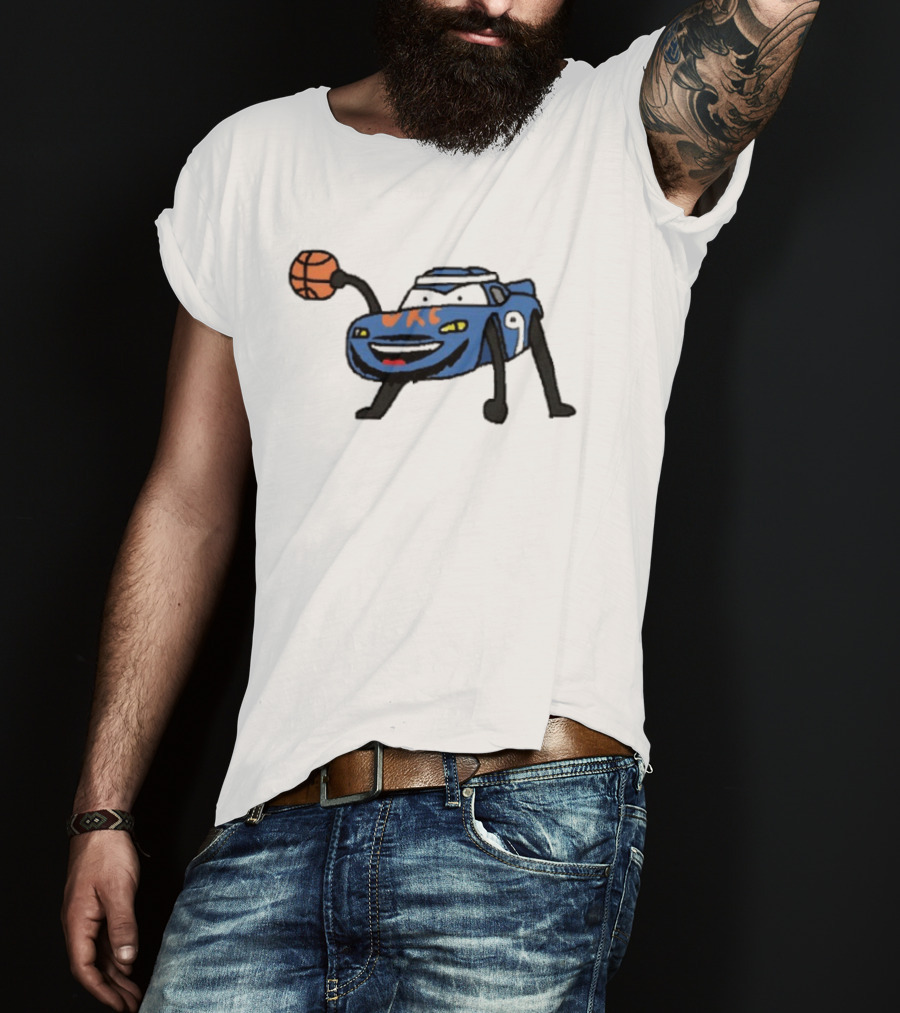 Alex Cars Russo Alex Caruso OKC Thunder Basketball Cartoon T-Shirt