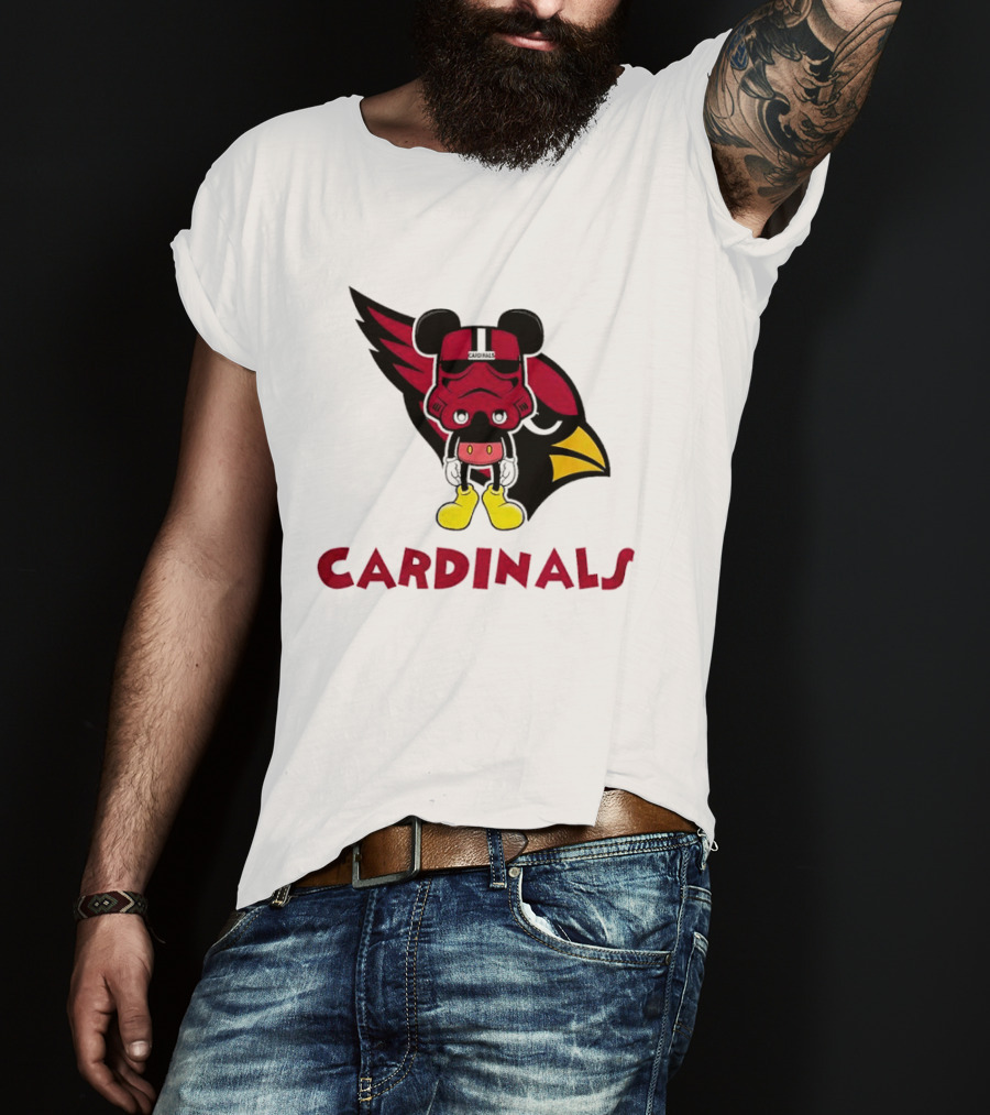 Arizona Cardinals Mickey Mouse Stormtrooper T-Shirt