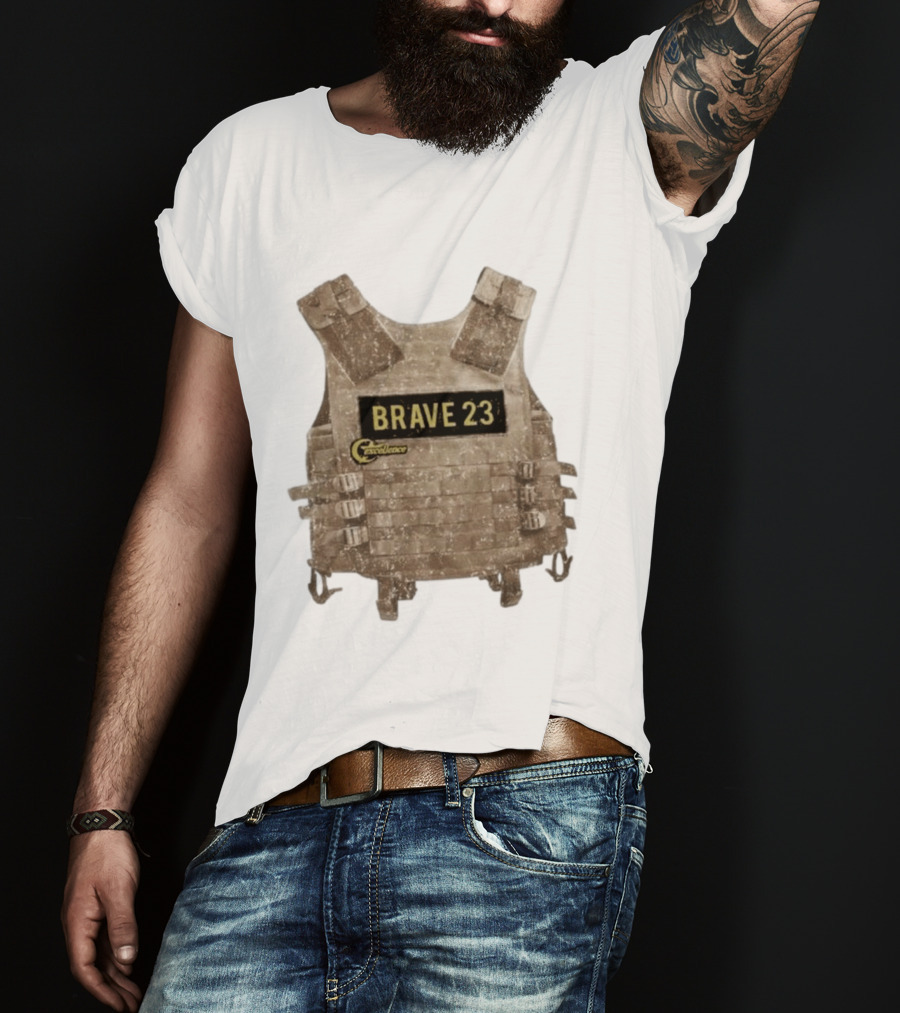 Awesome Camouflage Brave 23 Excellence Tactical Vest T-Shirt