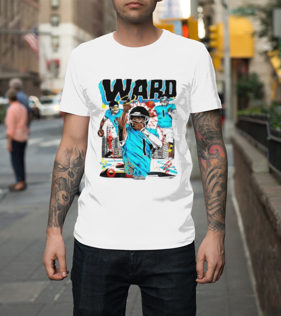 Tennessee Titans Ward Player Cartoon Comic T-Shirt