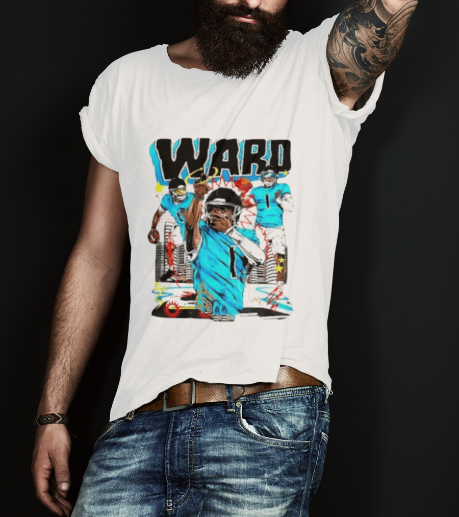 Tennessee Titans Ward Player Cartoon Comic T-Shirt