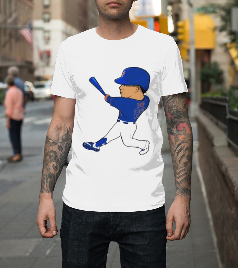 Juan Soto 22 Mets Baseball Swing LGM T-Shirt