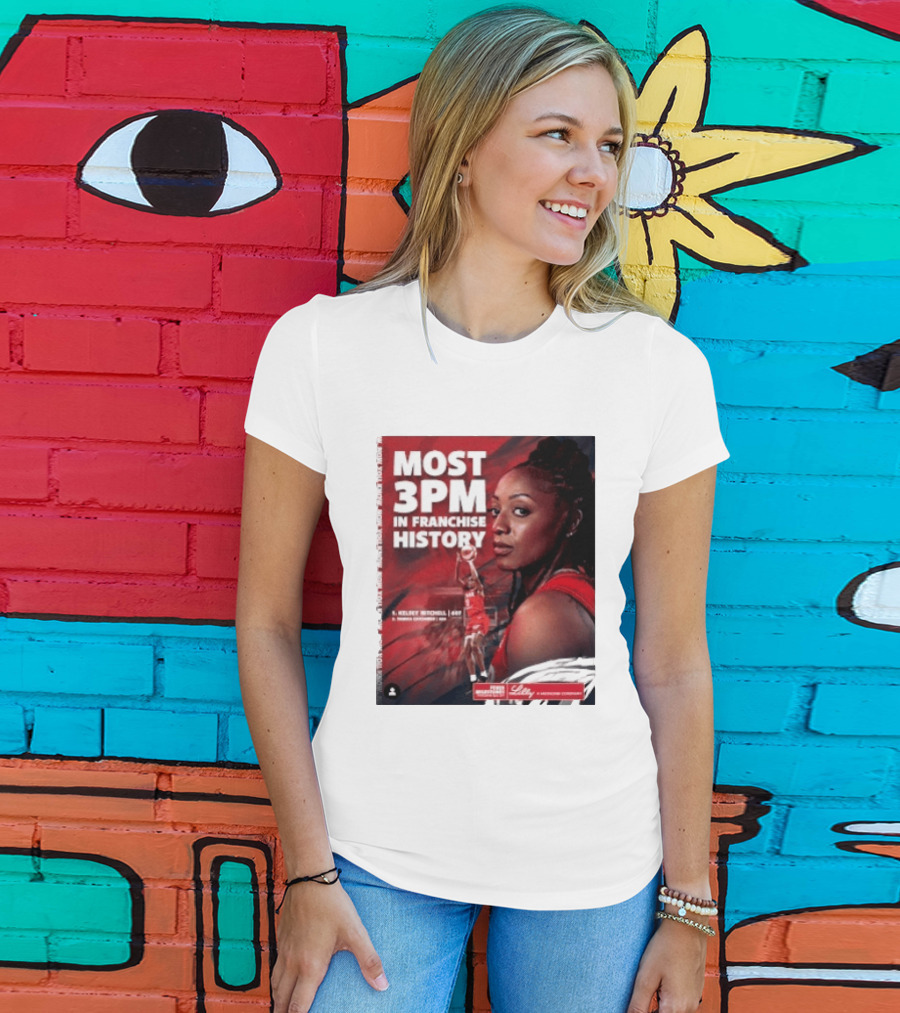 Kelsey Mitchell Most 3PM In Franchise History Indiana Fever T-Shirt
