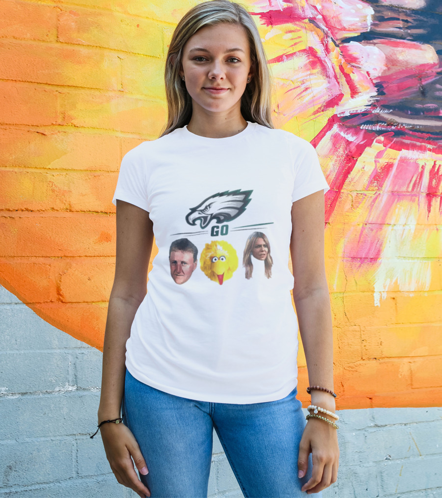 Philadelphia Eagles Go Birds Larry Bird Big Bird The Bird T-Shirt