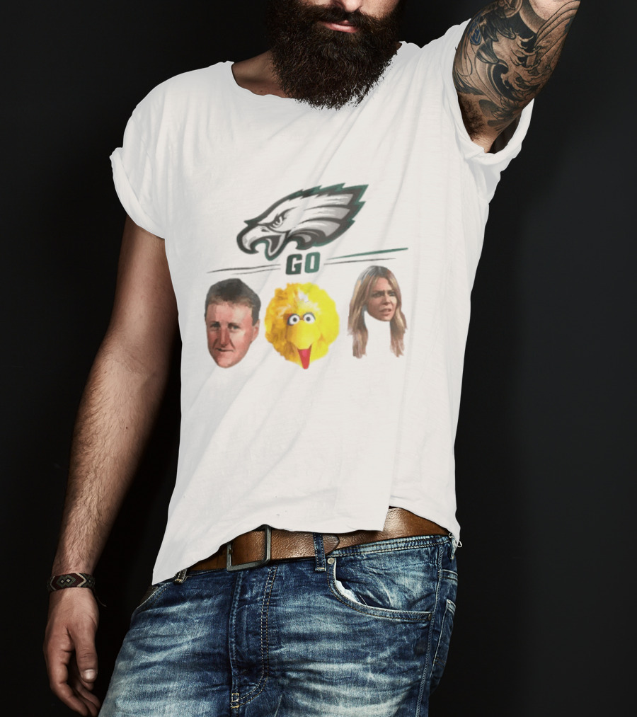 Philadelphia Eagles Go Birds Larry Bird Big Bird The Bird T-Shirt